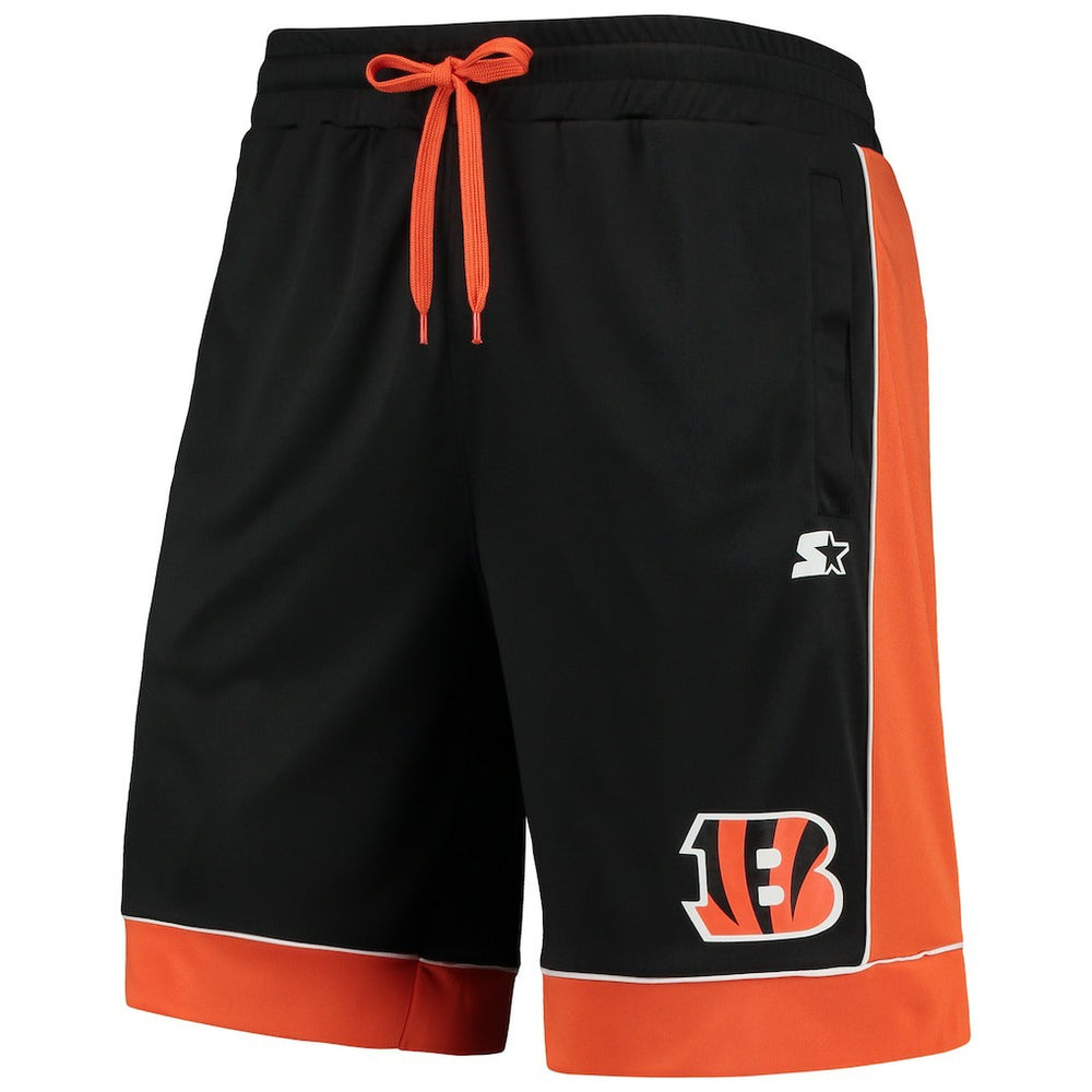 Cincinnati Bengals Starter Fan Favorite Fashion Shorts - Black/Orange Shorts