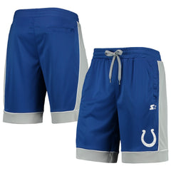 Indianapolis Colts Starter Fan Favorite Fashion Shorts - Royal/Gray Shorts