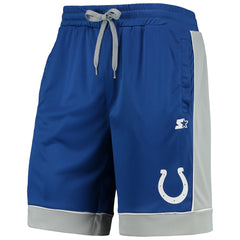 Indianapolis Colts Starter Fan Favorite Fashion Shorts - Royal/Gray Shorts