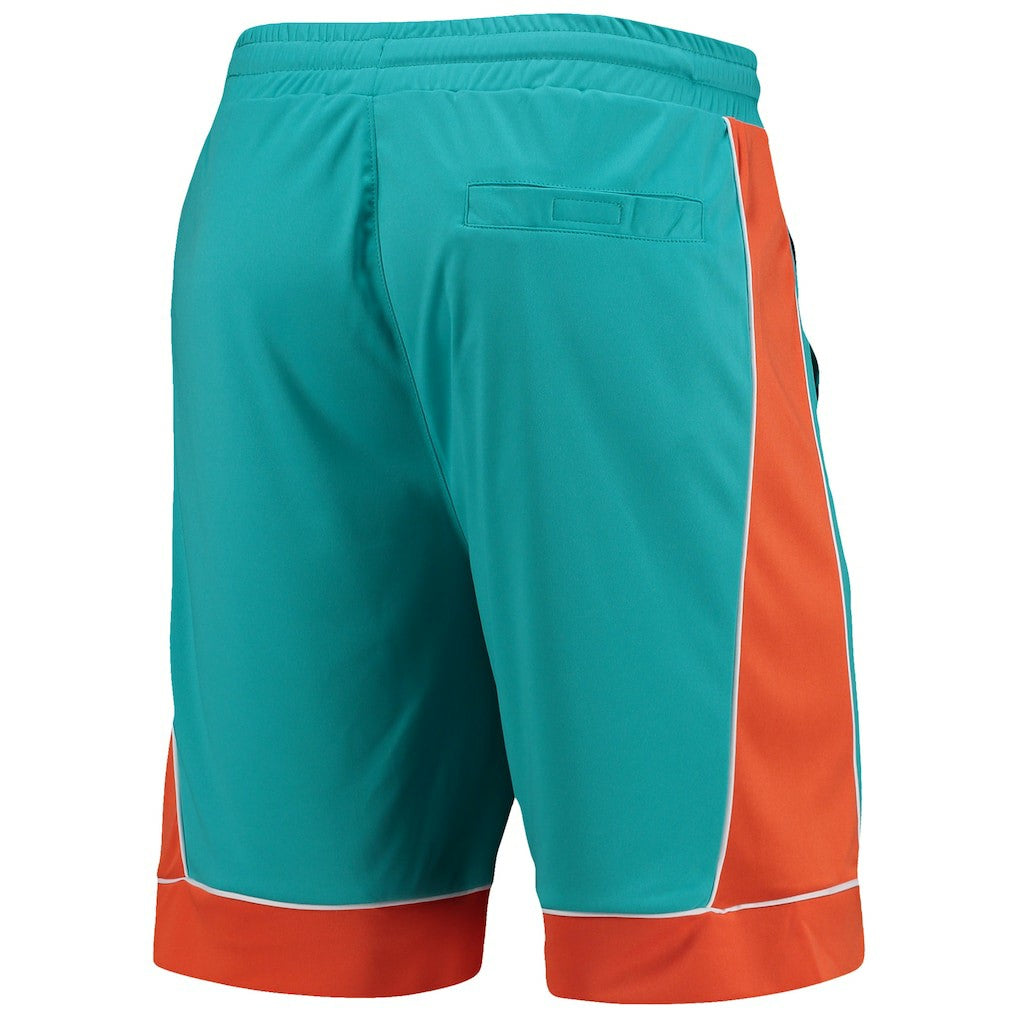 Miami Dolphins Starter Fan Favorite Fashion Shorts - Aqua/Orange Shorts
