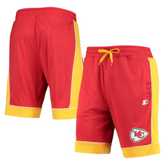 Kansas City Chiefs Starter Fan Favorite Fashion Shorts - Red/Gold Shorts