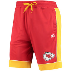 Kansas City Chiefs Starter Fan Favorite Fashion Shorts - Red/Gold Shorts