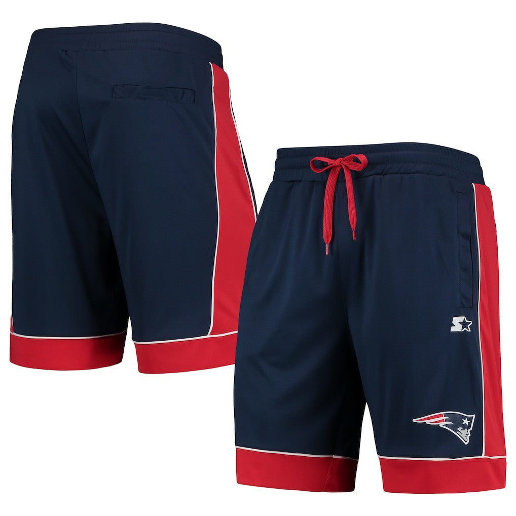 New England Patriots Starter Fan Favorite Fashion Shorts - Navy/Red Shorts