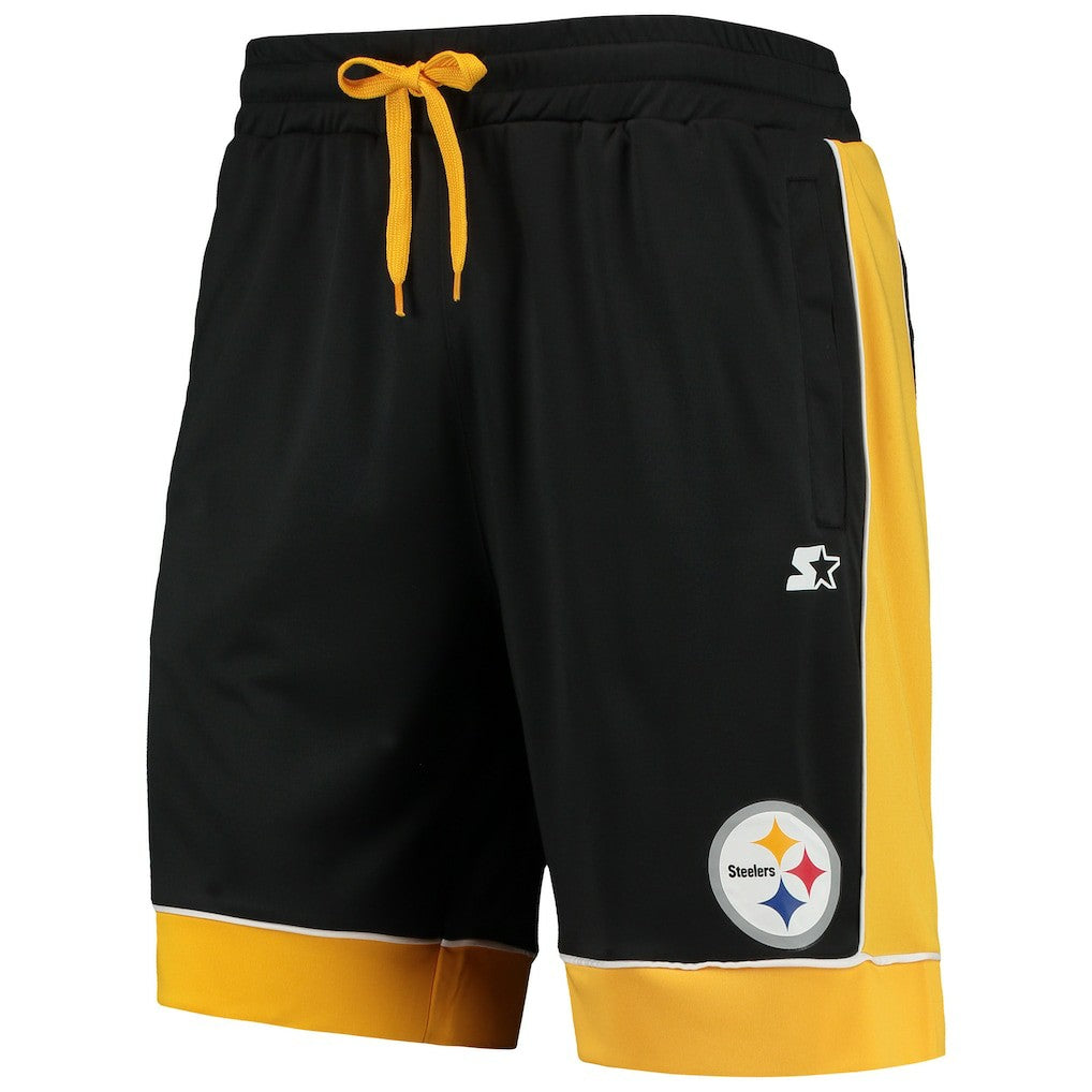 Pittsburgh Steelers Starter Fan Favorite Fashion Shorts - Black/Gold Shorts