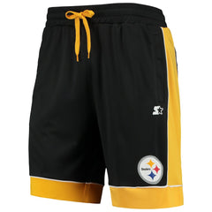 Pittsburgh Steelers Starter Fan Favorite Fashion Shorts - Black/Gold Shorts