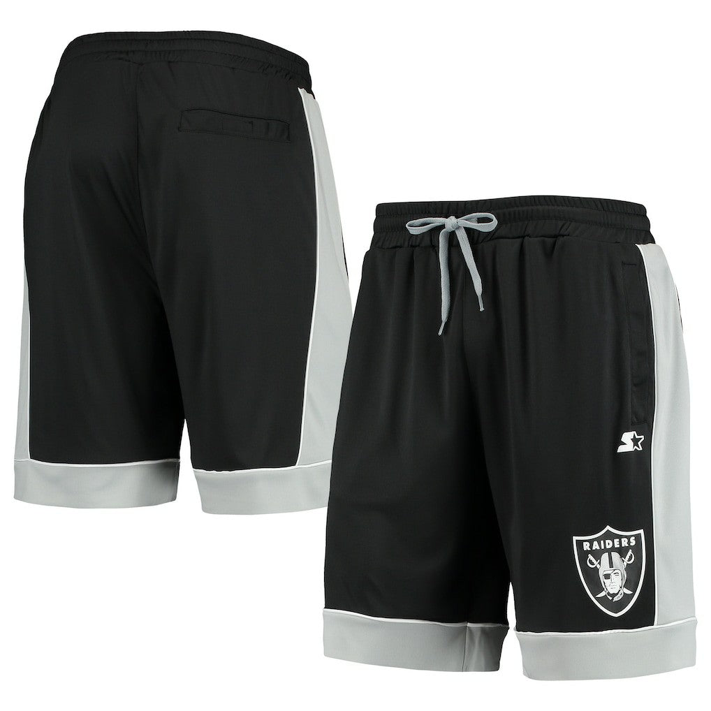 Las Vegas Raiders Starter Fan Favorite Fashion Shorts - Black/Silver Shorts
