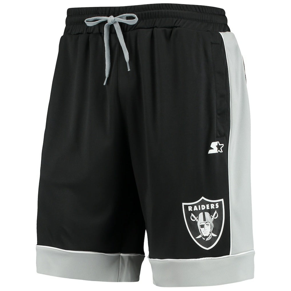 Las Vegas Raiders Starter Fan Favorite Fashion Shorts - Black/Silver Shorts