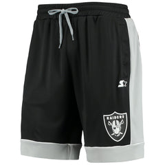 Las Vegas Raiders Starter Fan Favorite Fashion Shorts - Black/Silver Shorts