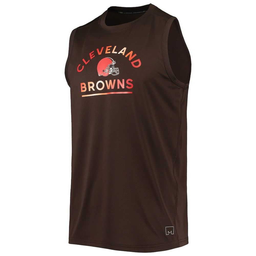 Cleveland Browns MSX by Michael Strahan Rebound Tank Top - Brown Tops