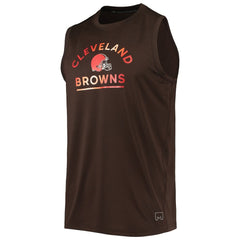 Cleveland Browns MSX by Michael Strahan Rebound Tank Top - Brown Tops
