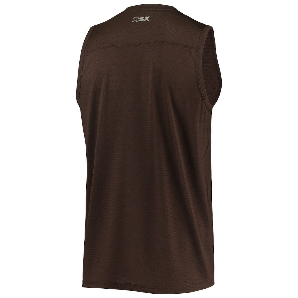 Cleveland Browns MSX by Michael Strahan Rebound Tank Top - Brown Tops
