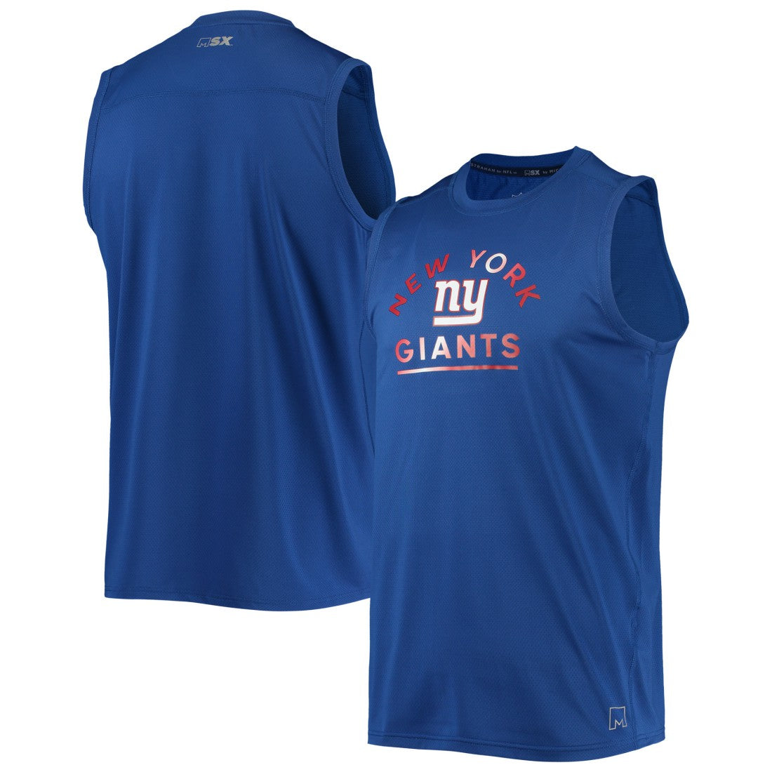 New York Giants MSX by Michael Strahan Rebound Tank Top - Royal Tops