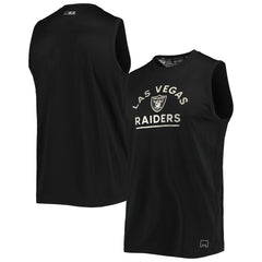 Las Vegas Raiders MSX by Michael Strahan Rebound Tank Top - Black Tops