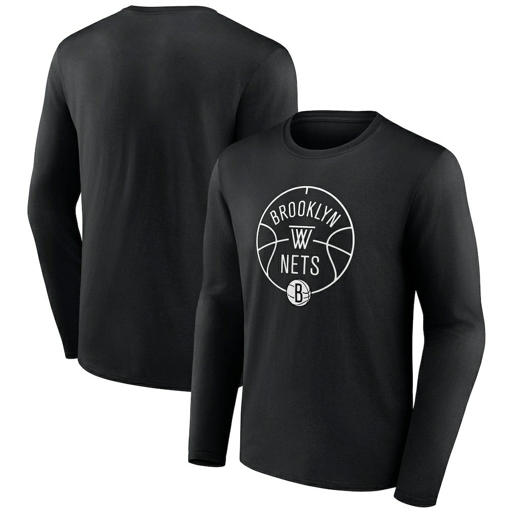 Brooklyn Nets Tip-Off Long Sleeve T-Shirt Black outlet