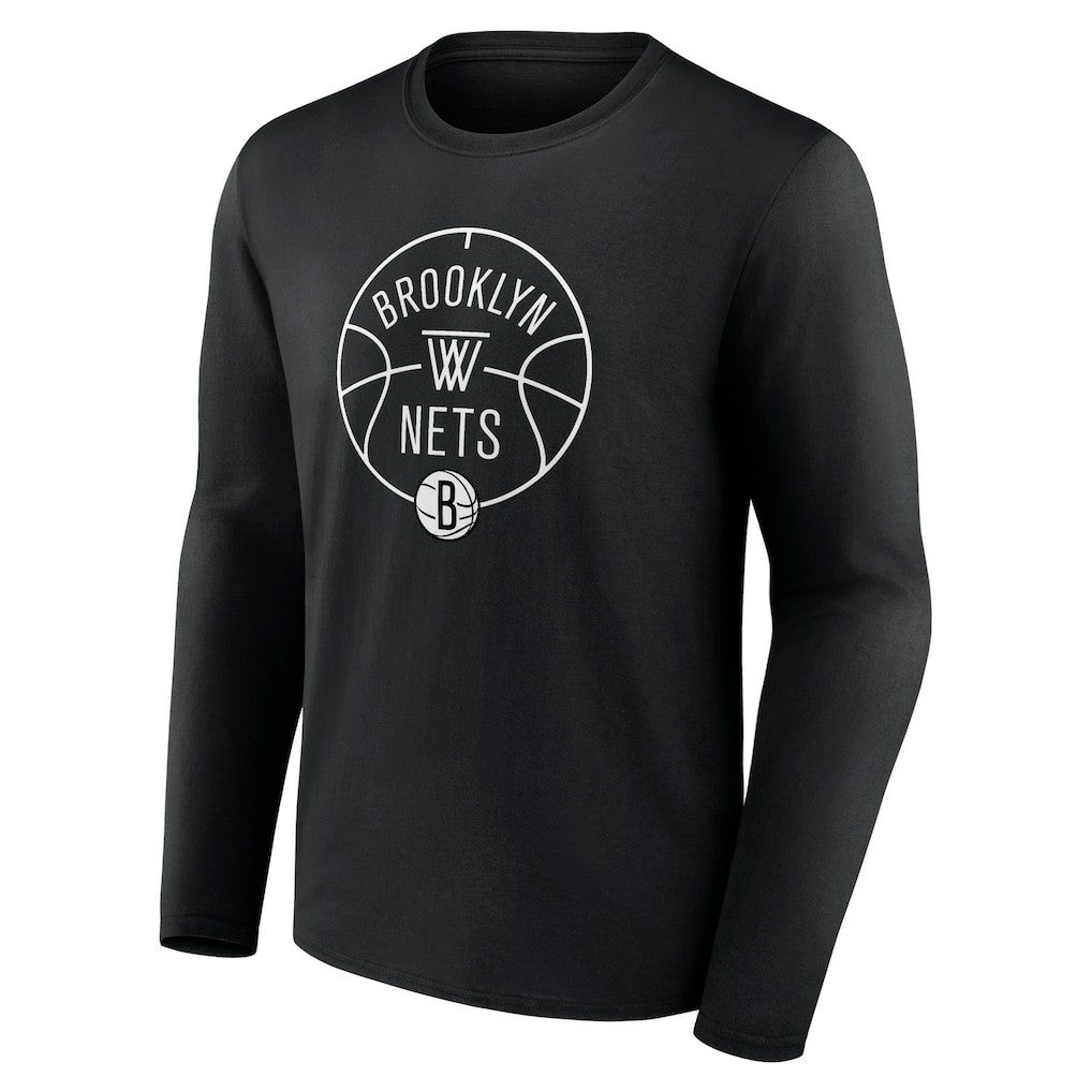 Brooklyn Nets Tip-Off Long Sleeve T-Shirt Black outlet