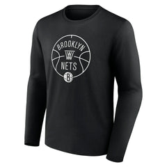 Brooklyn Nets Tip-Off Long Sleeve T-Shirt Black outlet
