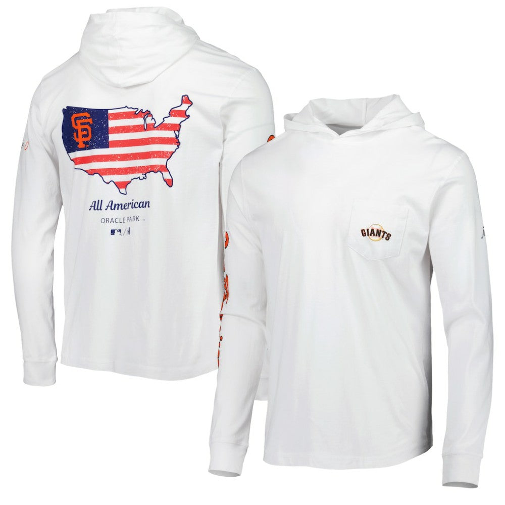 San Francisco Giants johnnie-O Edison Hoodie T-Shirt - White Hoodies