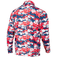 Texas Rangers Digital Camo Performance Quarter-Zip Pullover Jacket - Red Jackets