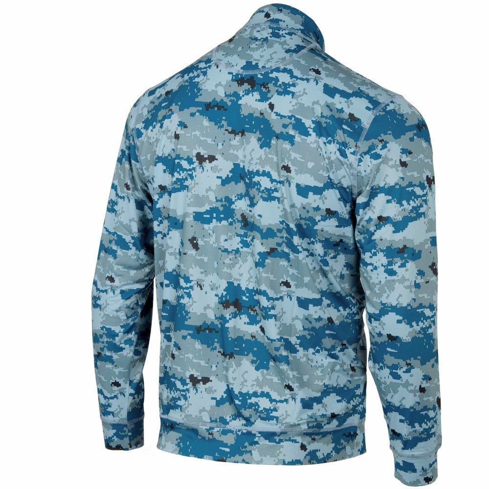 Kansas City Royals Digital Camo Performance Quarter-Zip Pullover Jacket - Royal Jackets