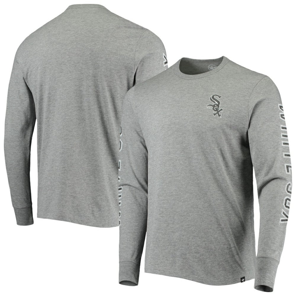 Chicago White Sox '47 Team Long Sleeve T-Shirt - Heathered Gray T-shirts