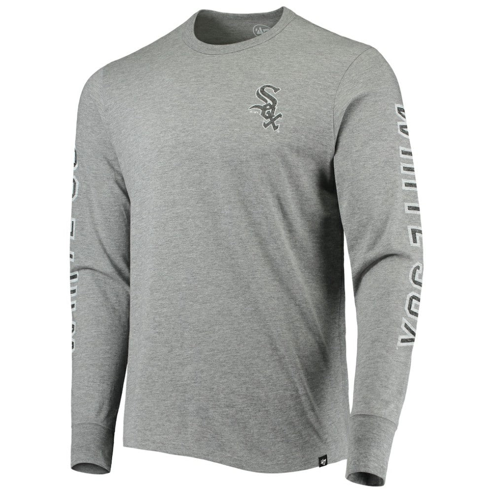 Chicago White Sox '47 Team Long Sleeve T-Shirt - Heathered Gray T-shirts