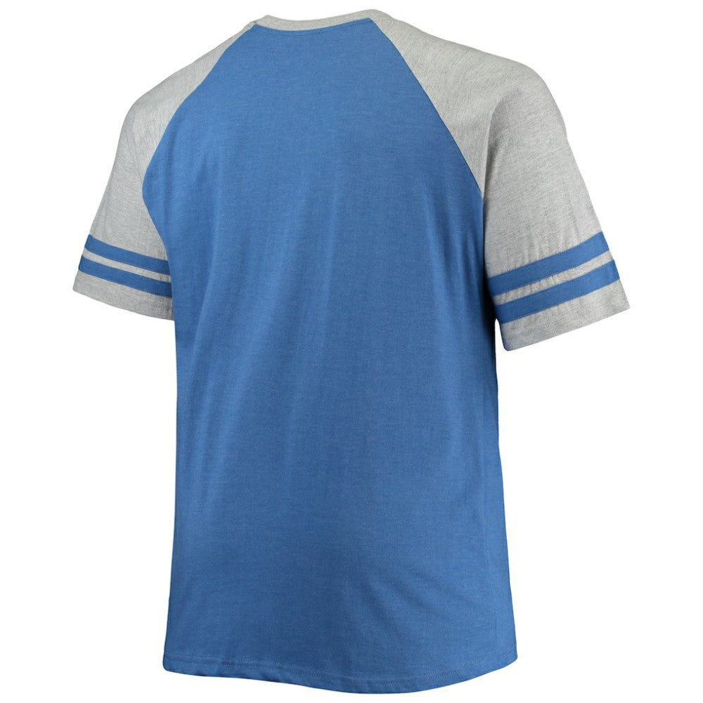 Toronto Maple Leafs Big & Tall Raglan T-Shirt - Heathered Blue | US 4672918