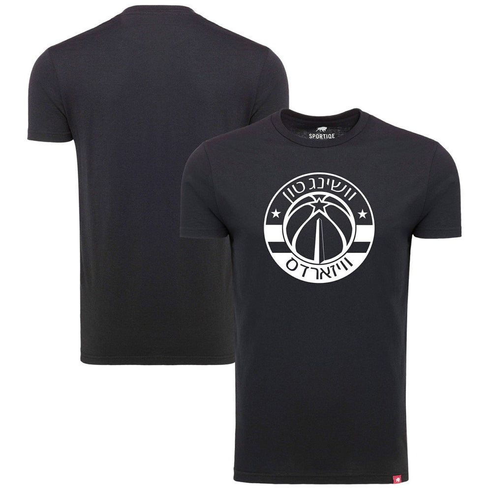 Washington Wizards Sportiqe Hebrew Language Comfy Tri-Blend T-Shirt Black