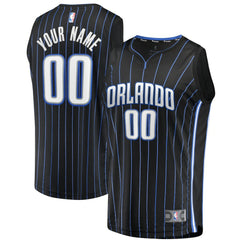 Orlando Magic Youth Fast Break Replica Custom Jersey Black Icon Edition - Fanatics