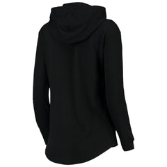 Washington Nationals Levelwear Women's Vivid Scuba Neck Pullover Hoodie - Black Hoodies