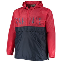 Washington Capitals Big & Tall Anorak Half-Zip Pullover Hoodie - Red | US 4675559