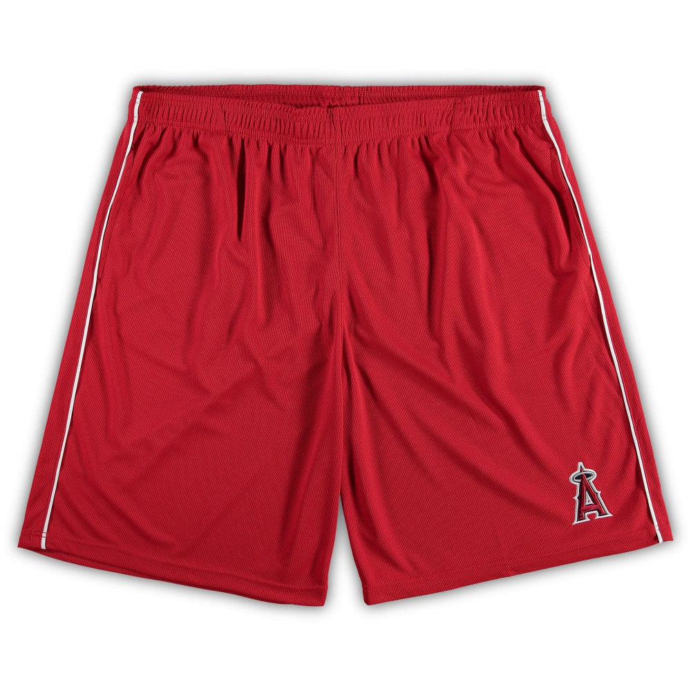 Los Angeles Angels Big & Tall Mesh Shorts - Red Shorts