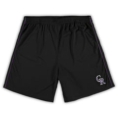 Colorado Rockies Big & Tall Mesh Shorts - Black Shorts