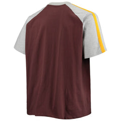 San Diego Padres Big & Tall Circular Raglan T-Shirt - Brown/Heathered Gray T-shirts
