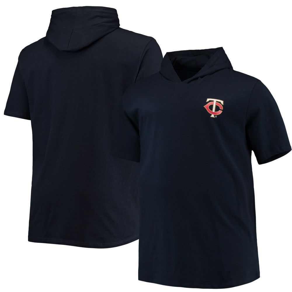 Minnesota Twins Big & Tall Jersey Short Sleeve Pullover Hoodie T-Shirt - Navy Jerseys