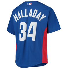 Roy Halladay Philadelphia Phillies Mitchell & Ness Youth Cooperstown Collection Mesh Batting Practice Jersey - Royal Jerseys