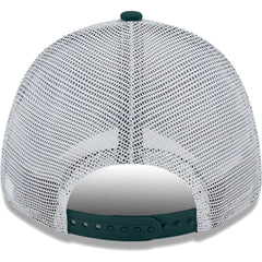 Athletics New Era Logo Patch 9FORTY Trucker Snapback Hat - Green/White Hats