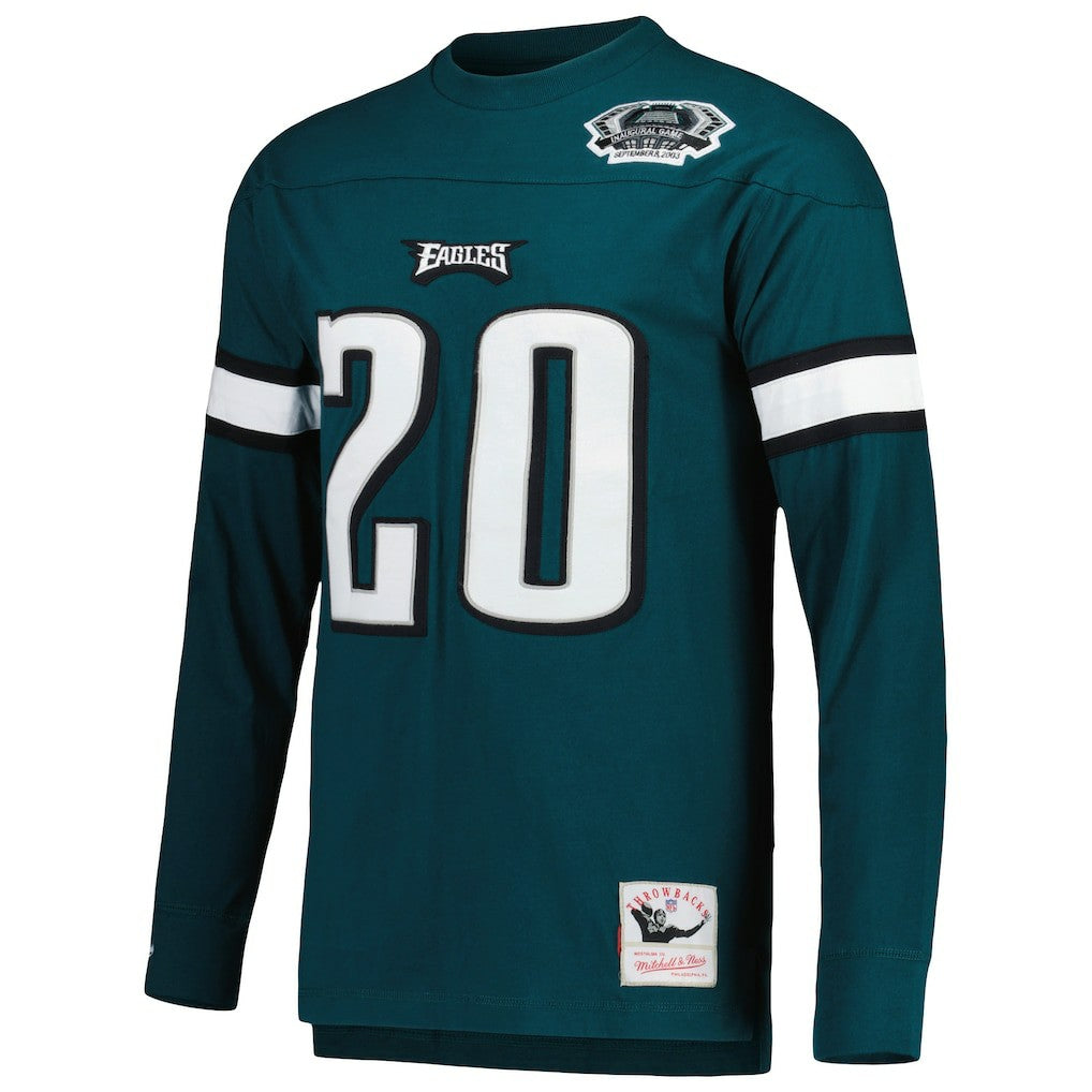 Brian Dawkins Philadelphia Eagles Retired Player Name & Number Long Sleeve Top - Midnight Green Tops