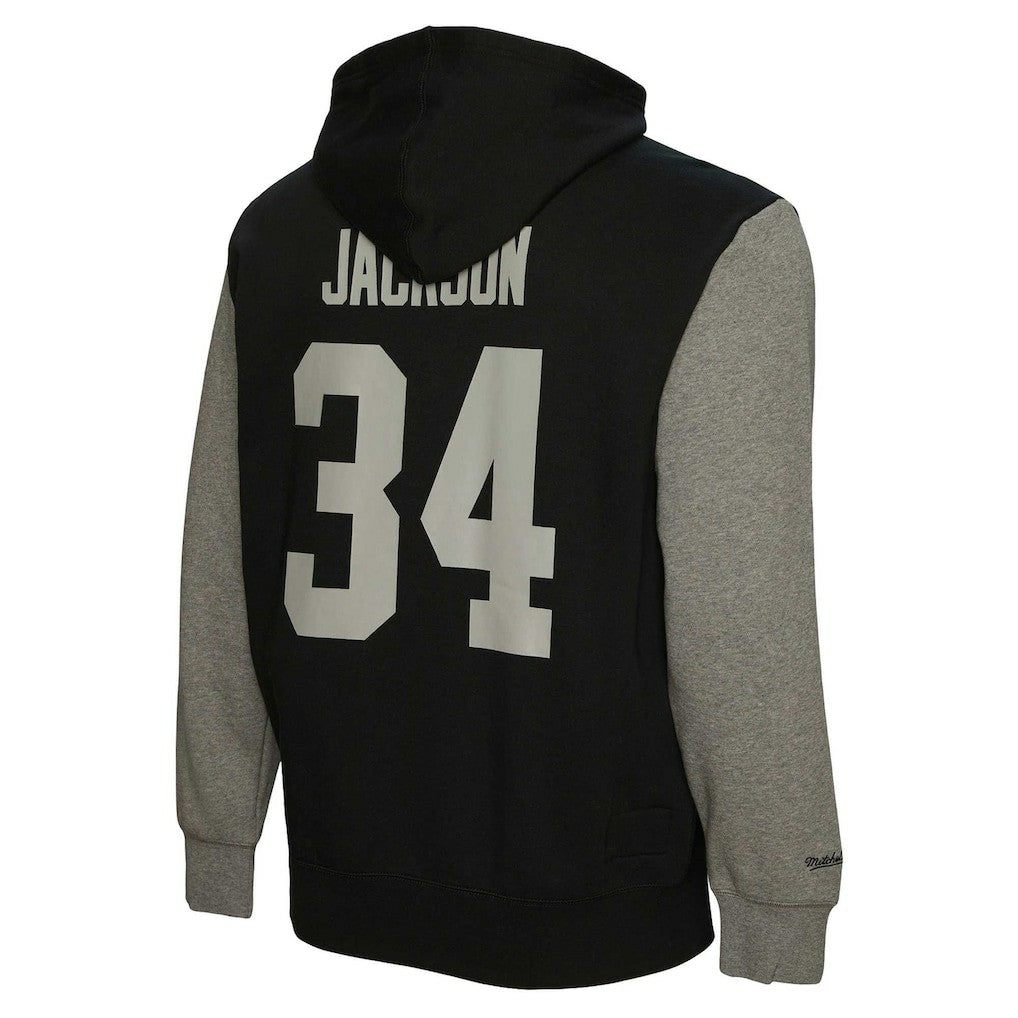 Bo Jackson Las Vegas Raiders Retired Player Name & Number Pullover Hoodie - Black Hoodies