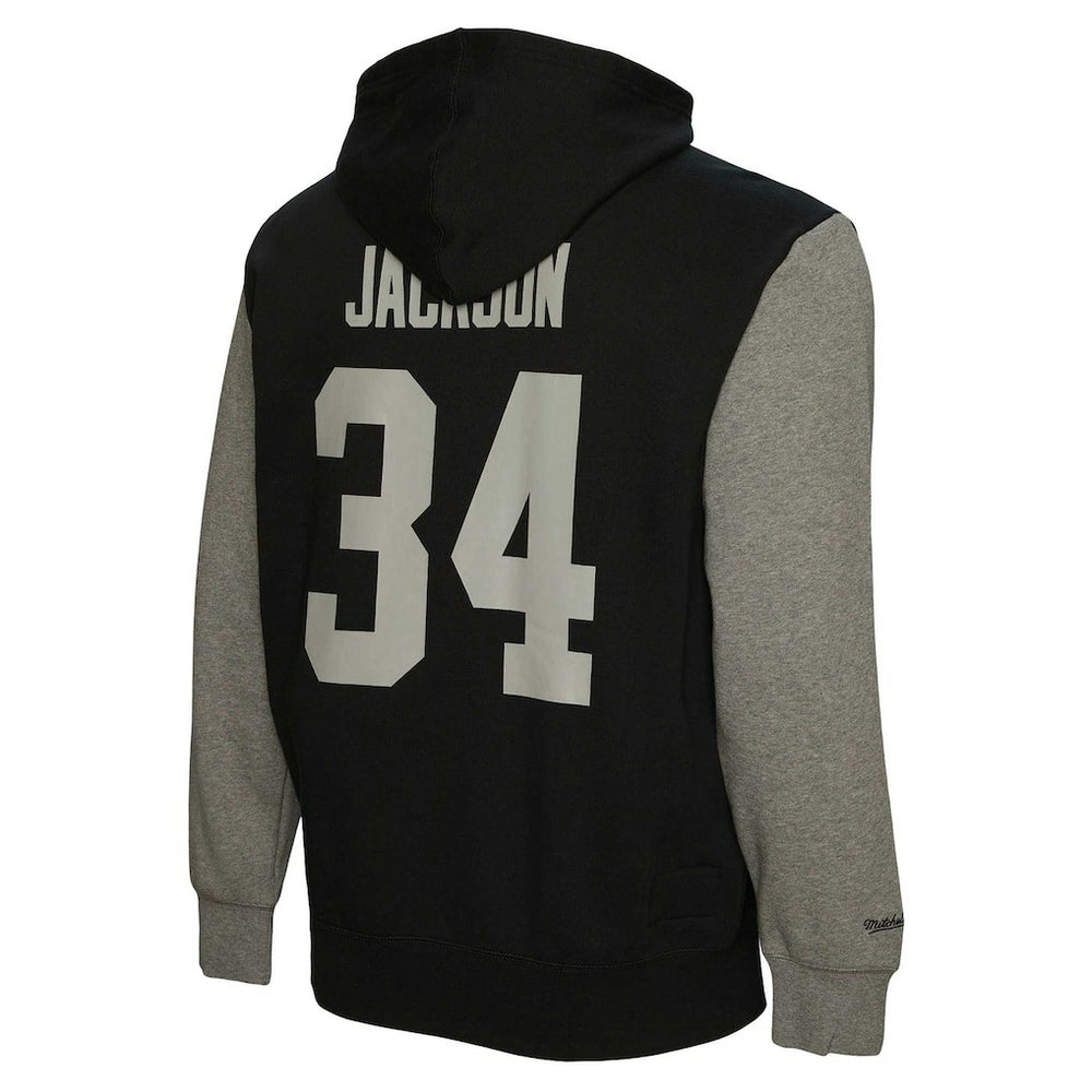 Bo Jackson Las Vegas Raiders Retired Player Name & Number Pullover Hoodie - Black Hoodies