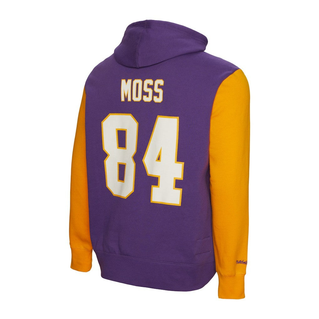 Randy Moss Minnesota Vikings Retired Player Name & Number Pullover Hoodie - Purple Hoodies