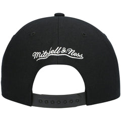 Atlanta Hawks Hardwood Classics Script 2.0 Snapback Hat Black - Mitchell & Ness