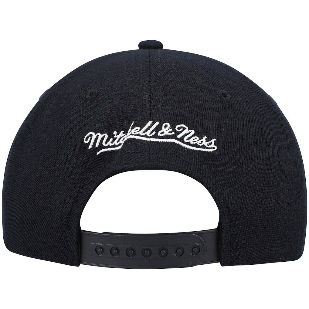 Boston Celtics Hardwood Classics Script 2.0 Snapback Hat Black - Mitchell & Ness
