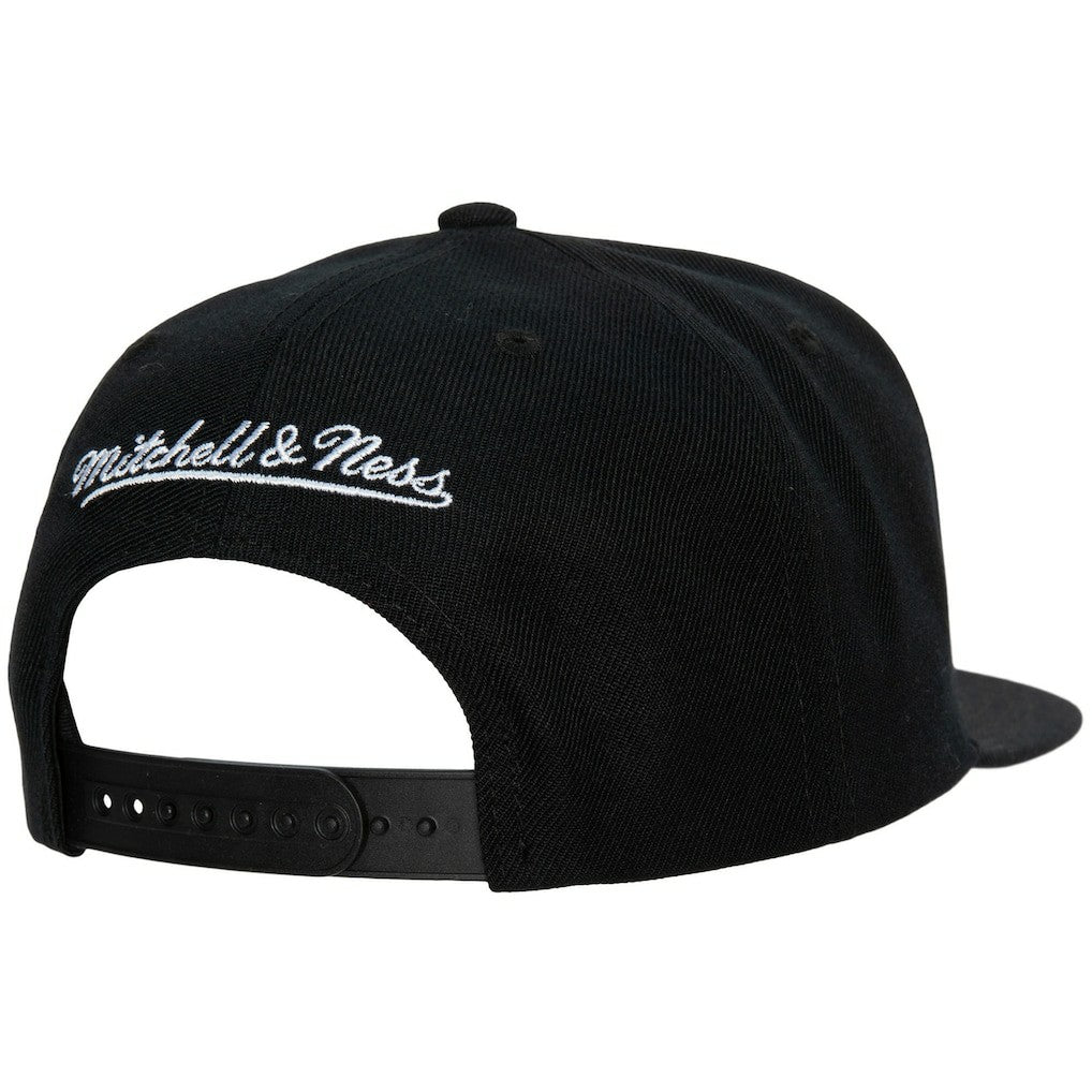 Cleveland Cavaliers Hardwood Classics Script 2.0 Snapback Hat Black - Mitchell & Ness