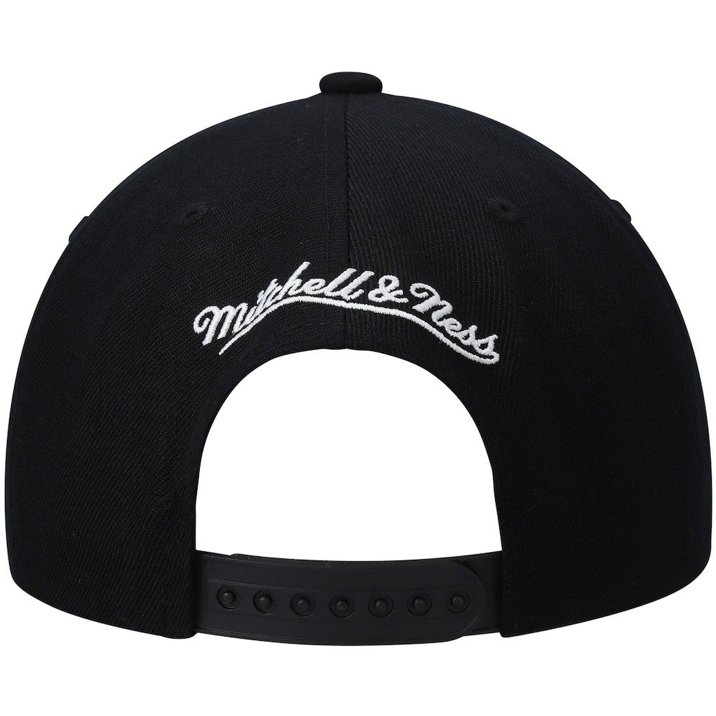 Golden State Warriors Hardwood Classics Script 2.0 Snapback Hat Black - Mitchell & Ness outlet