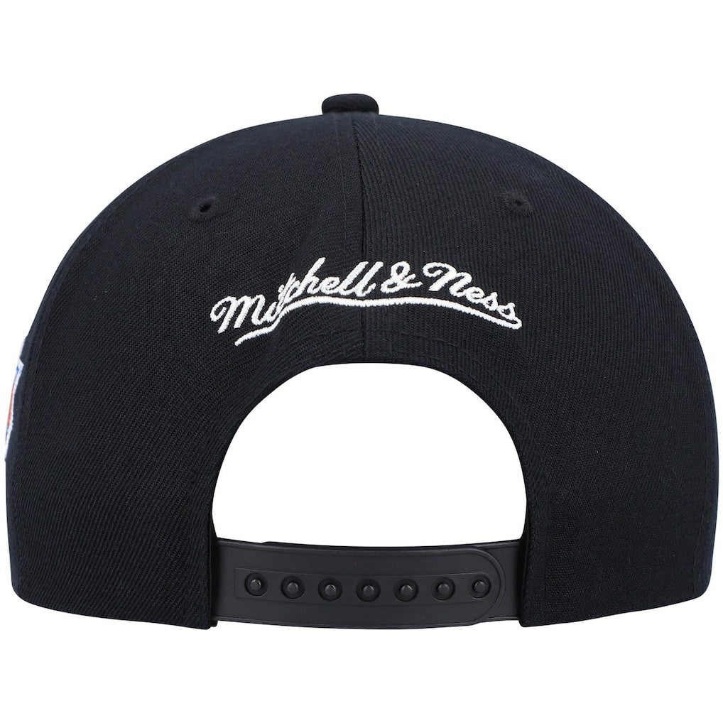 New York Knicks Hardwood Classics Script 2.0 Snapback Hat Black - Mitchell & Ness