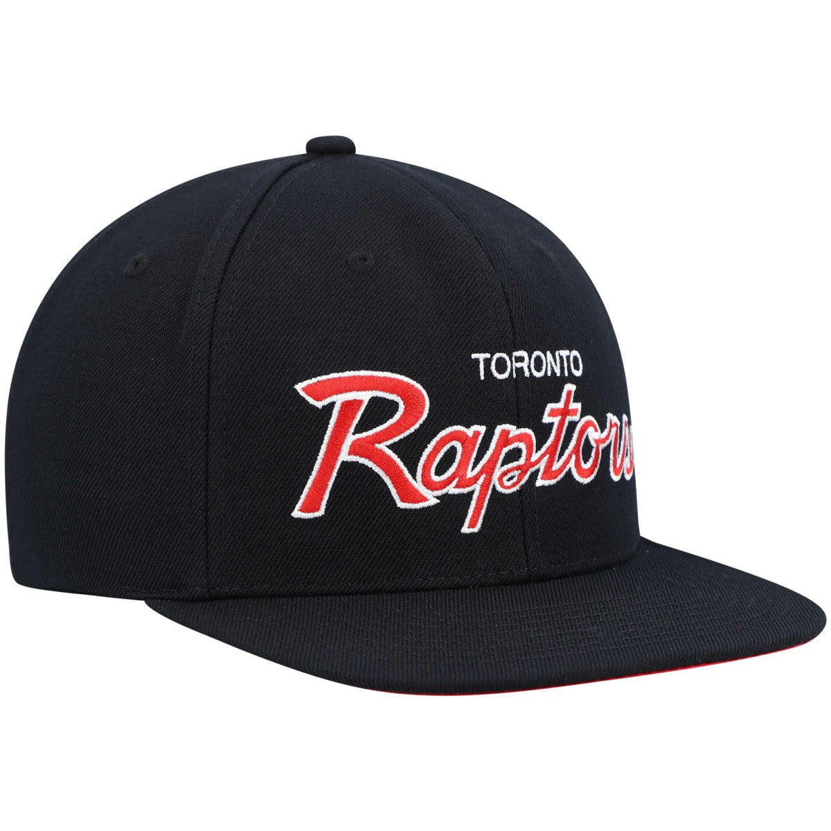 Toronto Raptors Hardwood Classics Script 2.0 Snapback Hat Black - Mitchell & Ness outlet