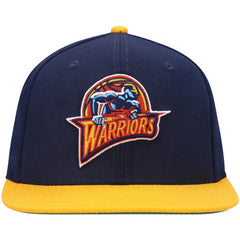 Golden State Warriors Hardwood Classics Team Two-Tone 2.0 Snapback Hat Navy/Gold - Mitchell & Ness