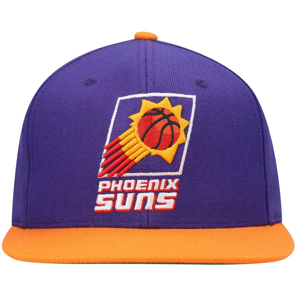 Phoenix Suns Hardwood Classics Team Two-Tone 2.0 Snapback Hat Purple/Orange - Mitchell & Ness