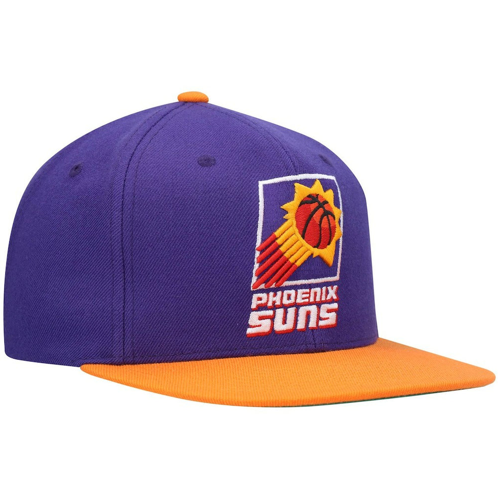 Phoenix Suns Hardwood Classics Team Two-Tone 2.0 Snapback Hat Purple/Orange - Mitchell & Ness