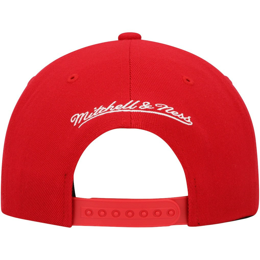Atlanta Hawks Hardwood Classics Team Ground 2.0 Snapback Hat Red - Mitchell & Ness